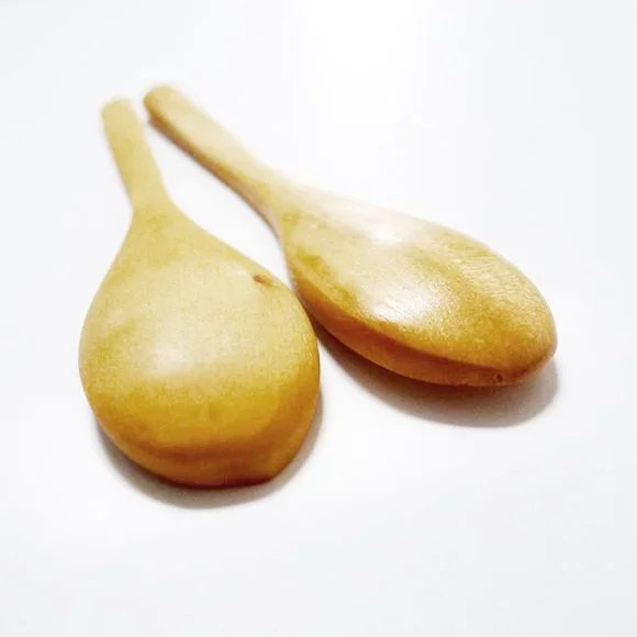 NEW LOT 5 Piece Set HAND CARVED Eco Friendly Bamboo SPOONS Utensils - Picture 5 of 5